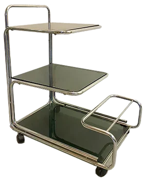 Mid-Century Modern Steel Trolley, 1970s