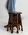 Brown Mid 20th Century Oriental Arts & Crafts Carved Stool For Sale - Image 8 of 11