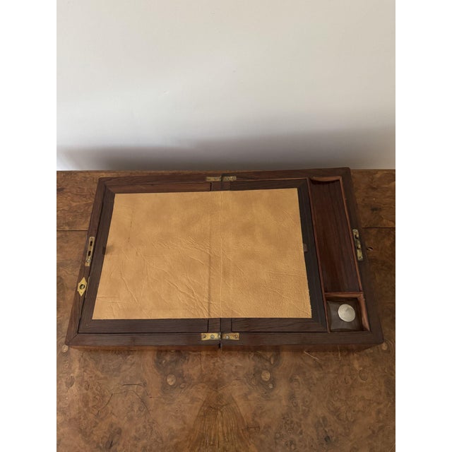 Antique Victorian Rosewood Writing Slope, 1860 For Sale - Image 4 of 6
