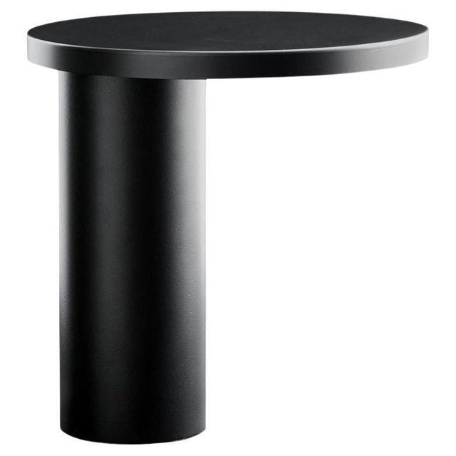 Contemporary Cylinda Black Metal Table Lamps by Angeletti & Ruzza for Oluce, Set of 2 For Sale - Image 3 of 14