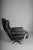 Set of Vintage Lounge Chair and Ottoman in Black Leather by Arne Norell, 1960s For Sale - Image 14 of 18