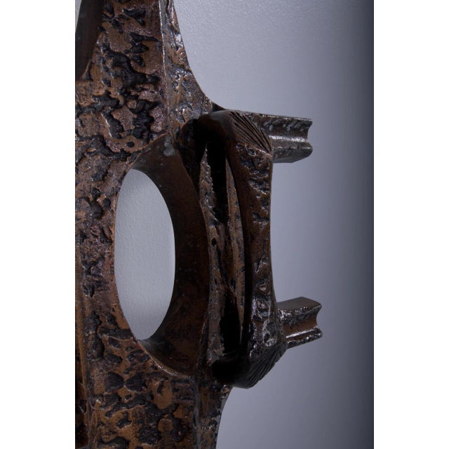 Large Brutalist Wall Sculpture, 1970s For Sale - Image 4 of 8