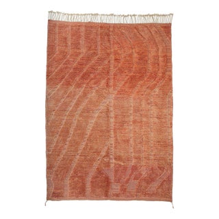 Vibrant Hand-Knotted Wool Rug by Azele Studio For Sale