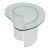 Biomorphic Lucite and Glass Side Table Regular Price For Sale