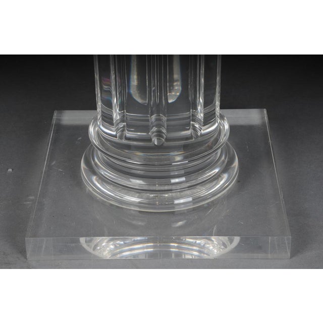 Hollywood Regency Style Acrylic Column For Sale - Image 6 of 18