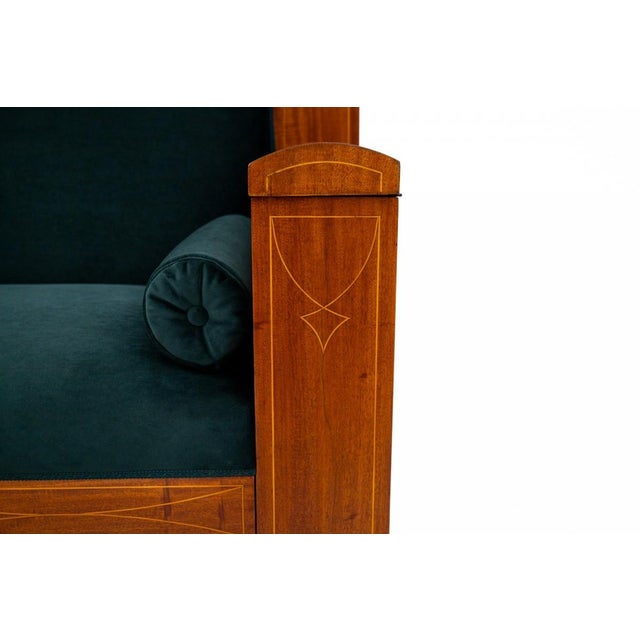 Antique Mahogany Sofa, Northern Europe, 1890 For Sale - Image 10 of 14