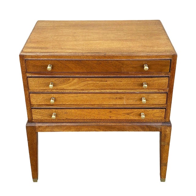 Mid-Century Modern 1950s Danish Modern Mahogany Chest of 4 Side Table Stands by Frits Henningsen, Attributed For Sale - Image 3 of 14