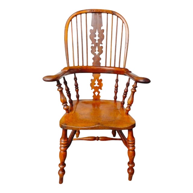 English Windsor Armchair, 1880s For Sale
