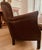 2010s Restoration Hardware Small Leather Settte For Sale - Image 5 of 6