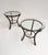 This set of side tables is a design by the famous French designer Pierre Vandel. Characteristic features include the metal...