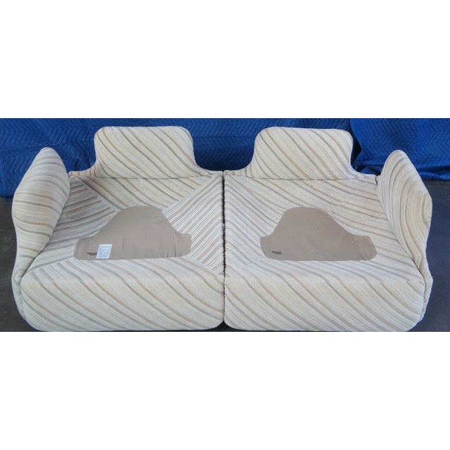 Textile Alberto Rosselli Saporiti Italia Post Modern Confidential Sofa For Sale - Image 7 of 13