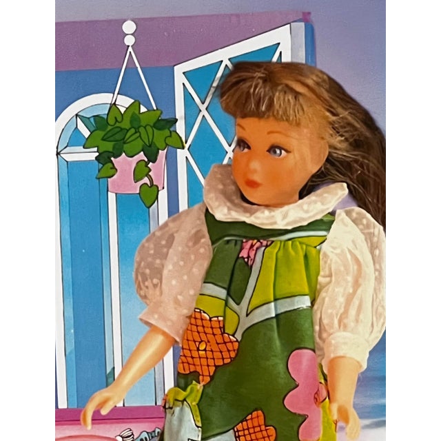 Mid-Century Modern Art Print of 1960s Skipper, Barbie’s Little Sister, at the Beach. For Sale - Image 3 of 4