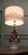 1970s Large Majolica Table Lamp Vintage-Style Italian Majolica Hollywood Regency Des, 1970 For Sale - Image 5 of 7