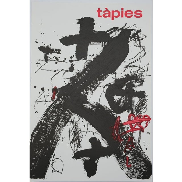 Antoni Tapies, Composition abstraite, Lithograph For Sale - Image 4 of 4