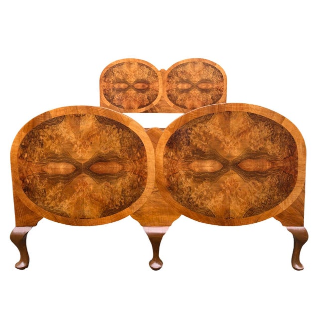 Vintage Art Deco Double Bed, 1930s For Sale - Image 4 of 12