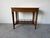 Vintage French Louis XVI Style Mahogany Console Table With White Marble Top, Pull-Out Drawer & Brass Gallery Shelf For Sale - Image 9 of 12