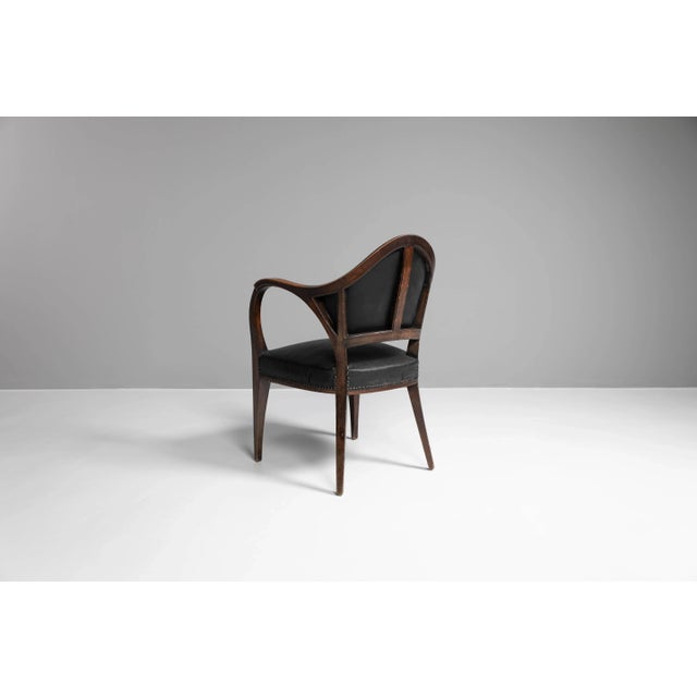1900 - 1909 Model 6126 Armchair by Bruno Paul for United Workshops, 1905 For Sale - Image 5 of 9