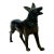 1940s Cast Iron Black Dog For Sale