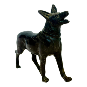 1940s Cast Iron Black Dog