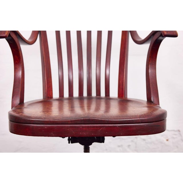 Vintage Capua Chair in Beech and Mahogany by Adolf Loos for Thonet, 1920s For Sale - Image 17 of 18