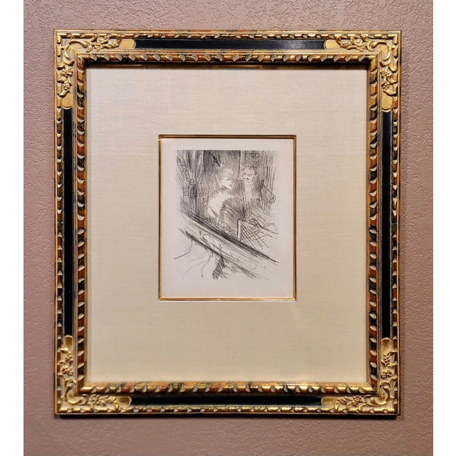 Toulouse-Lautrec "Le Baron Moise - La Loge" -Vintage Lithograph Lithograph on off white wove Paper from plate one from...