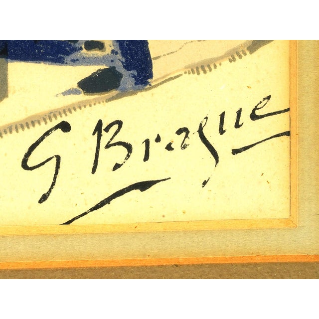 Georges Braque 1980s Framed French Lithograph “Les Étoiles” After Georges Braque For Sale - Image 4 of 4