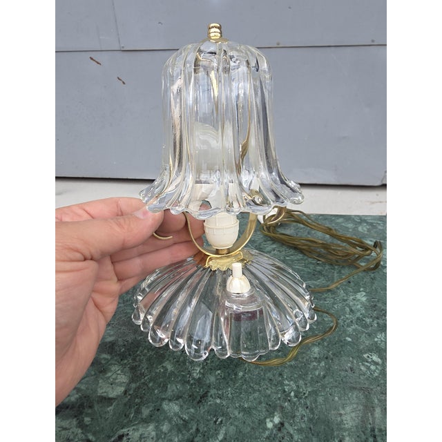 Art Deco Table Lamp in Murano and Brass, 1930 For Sale - Image 4 of 8