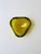 A substantial Italian Murano art glass bowl or ashtray in a transparent golden yellow hue, Midcentury Modern design...