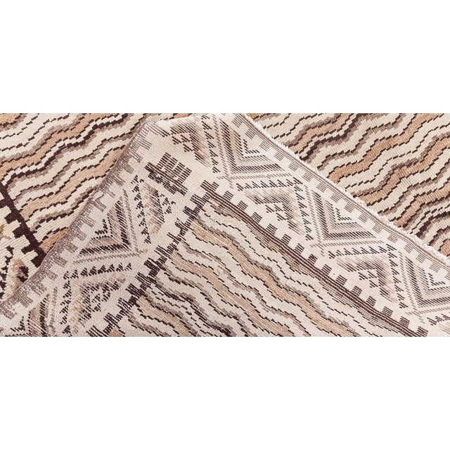Brown Doris Leslie Blau Midcentury Moroccan Handmade Wool Rug For Sale - Image 8 of 9