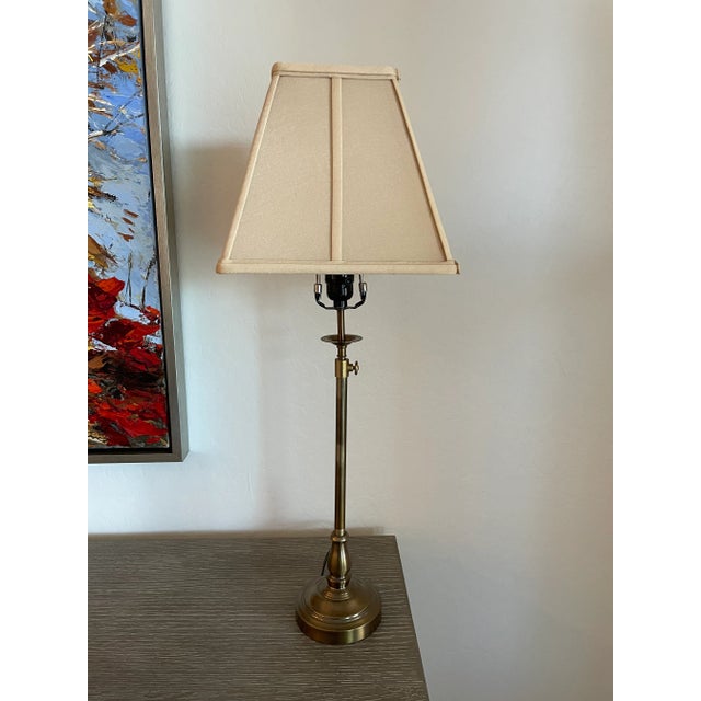 Traditional Bronze Table Lamp For Sale - Image 3 of 6