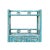 Chinese Chinese Distressed Pastel Blue Open Top Display Cabinet Side Table For Sale - Image 3 of 7
