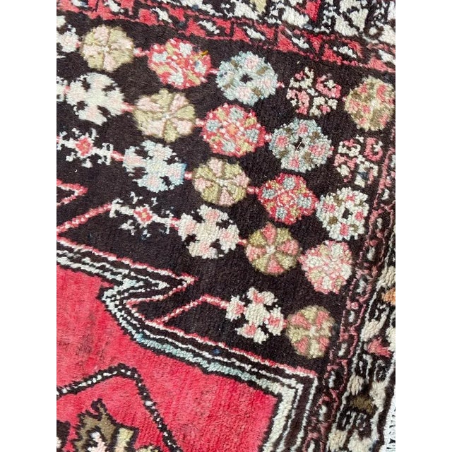 Vintage Rustic Wool Mazlaghan Rug, 1950s For Sale - Image 14 of 18