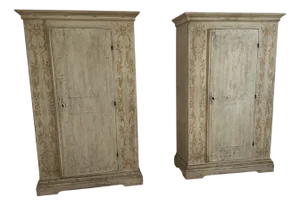 Fir Cabinet, 1985, Set of 2
