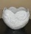Late 20th Century White Ceramic Petal Edge Raised Floral Large Bowl Cachepot Made in Portugal For Sale - Image 4 of 12