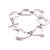 Contemporary Tiffany & Co. Sterling Silver Elsa Peretti Six Heart Bracelet 54g For Sale - Image 3 of 6