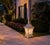 Vintage Palm Beach Regency Pier-Top Cast Stone Garden Lantern For Sale - Image 10 of 12