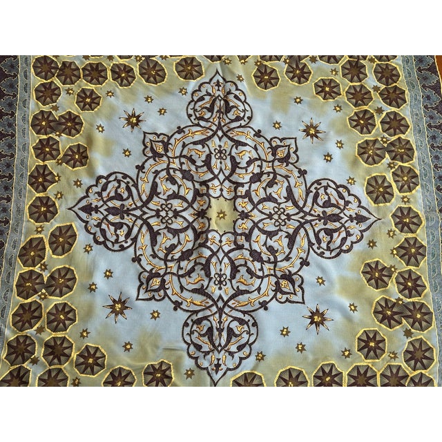 Vintage Silk Scarf Designer Textile For Sale In New York - Image 6 of 12