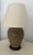 Mid-Century Modern Mid 20th CenturyHandcrafted Clay Table Lamps With Lotus Motif – Pair For Sale - Image 3 of 5