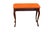 Mahogany Piano Stool in Orange Corduroy with Storage, 1950s For Sale - Image 10 of 10