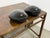 Design Plus Gallery presents a Pair of Trinket Boxes of Polished Wood. These ebony toned boxes are in shape that could...