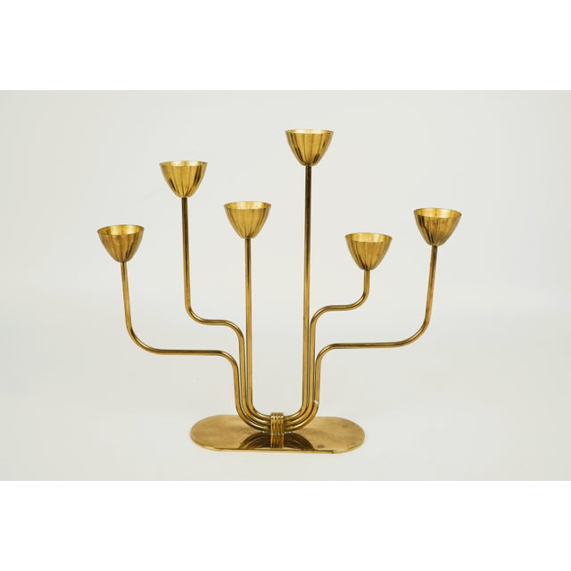 Candlestick by Gunnar Ander for Ystad-Metall, Sweden, 1970s For Sale - Image 3 of 6