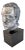 1980s "The Marked Man" Male Marble Bust For Sale