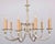Ten-arm chandelier from the 1960s with subtle decoration. The chandelier has undergone a complete renovation of the...