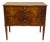 Biedermeier Walnut Two-Drawer Commode on Tapered Legs For Sale