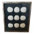 Large Silver Framed Indigo Ralph Lauren Raffia Coastal Sand Dollar Picture From Barclay Butera For Sale