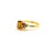 Bochic “Orient” Vintage Yellow Sapphire & Cognac Diamond Ring Set In 18K Gold & Silver For Sale - Image 9 of 9
