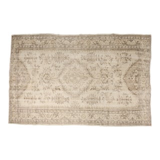 Mid 20th Century Beige Handknotted Area Carpet For Sale
