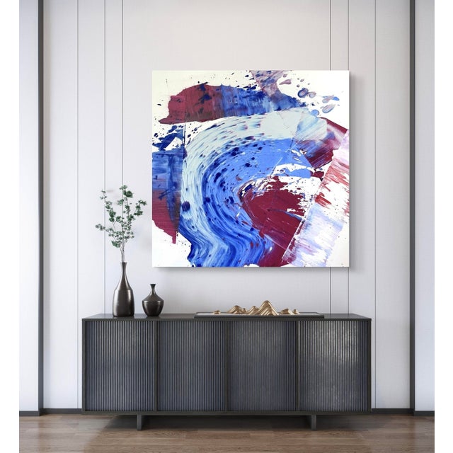 Matthew Izzo Acrylic Painting on Canvas, Titled July 4th, 48” X 48” For Sale - Image 4 of 8