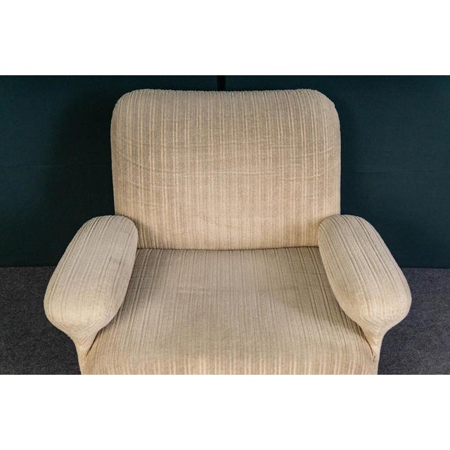 Mid-Century Beige Fabric Chair For Sale - Image 12 of 18