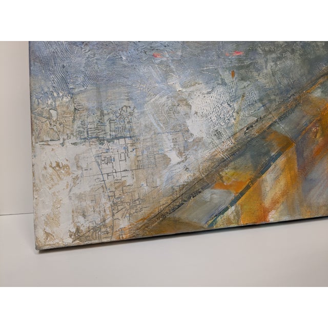 Mathews Bridge Ii, Abstract Expressionist Mixed-Media, Marsha Glazière For Sale In Jacksonville, FL - Image 6 of 8
